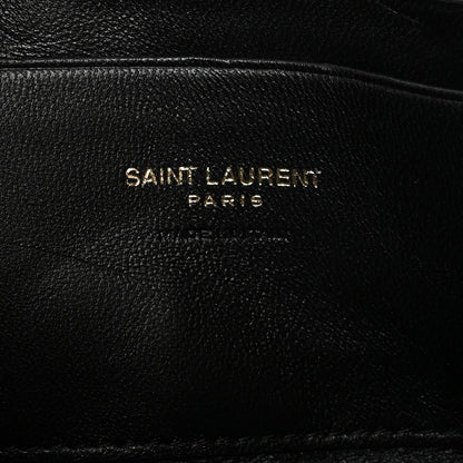 Saint Laurent Grain De Poudre Matelasse Monogram Mini Lou Camera Bag Black 6 of 10