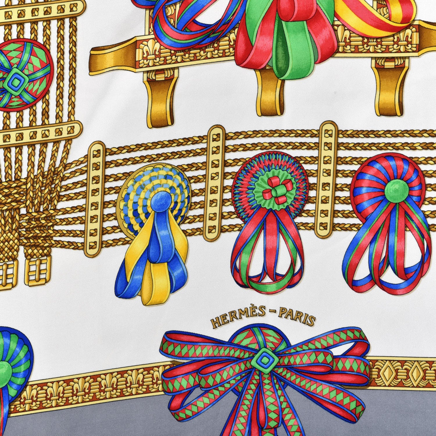 Hermes Silk Les Rubans Du Cheval Scarf 90 736089 – FASHIONPHILE