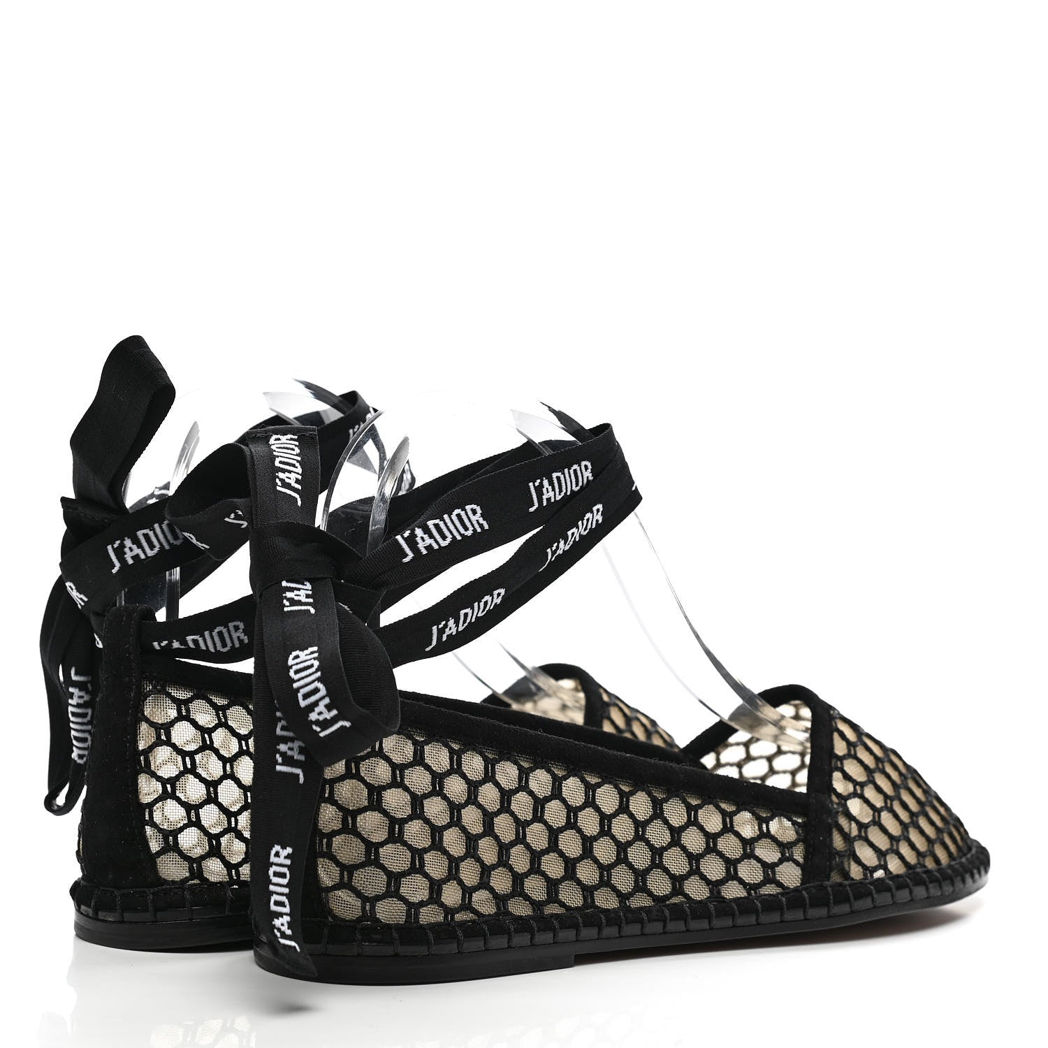 Christian Dior Suede Resille Nicely-D Ballet Flat 35 Black 3 of 8