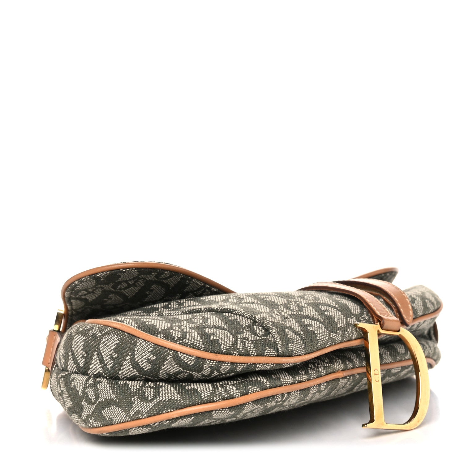 Christian Dior Monogram Saddle Bag Green 4 of 11