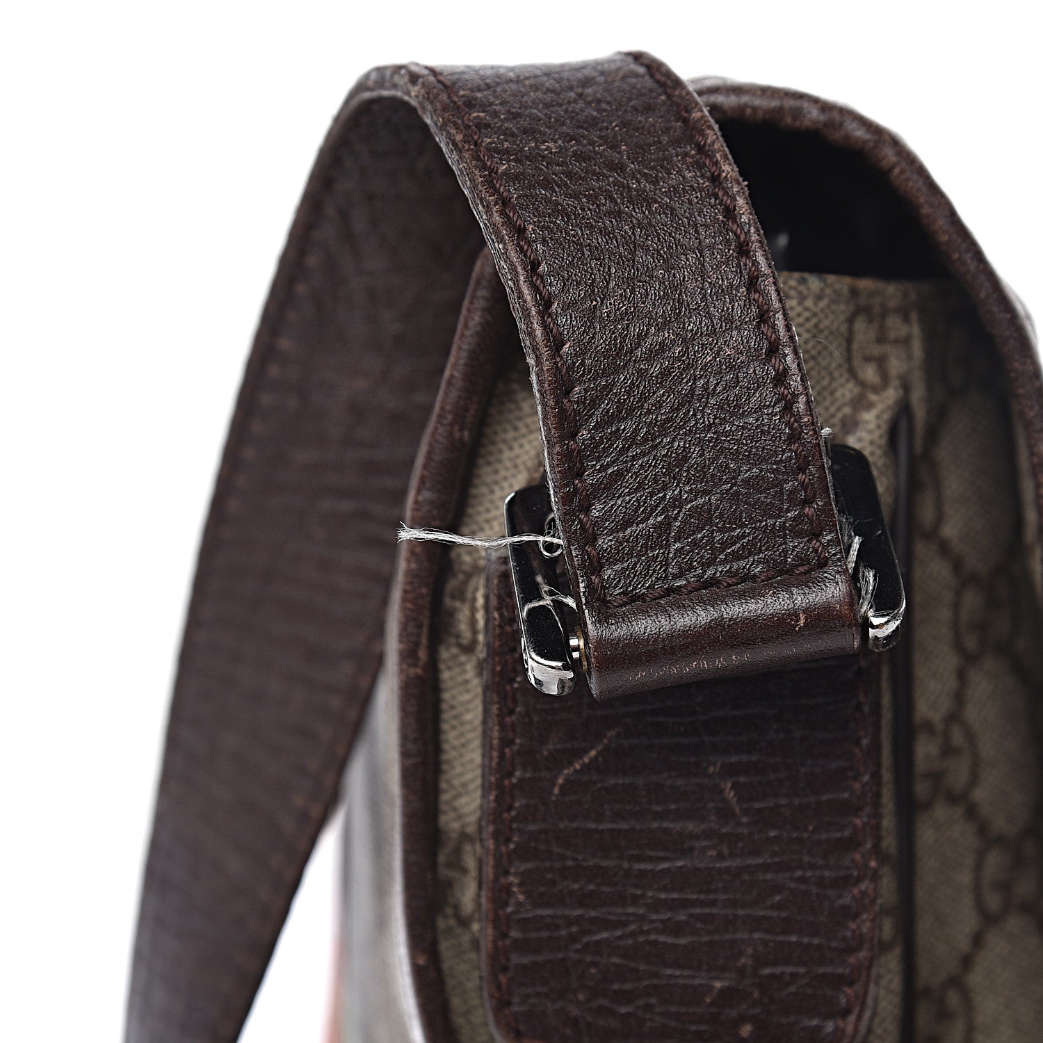 Gucci GG Plus Monogram Web Large Flap Messenger Bag Beige Dark Brown 27 of 34