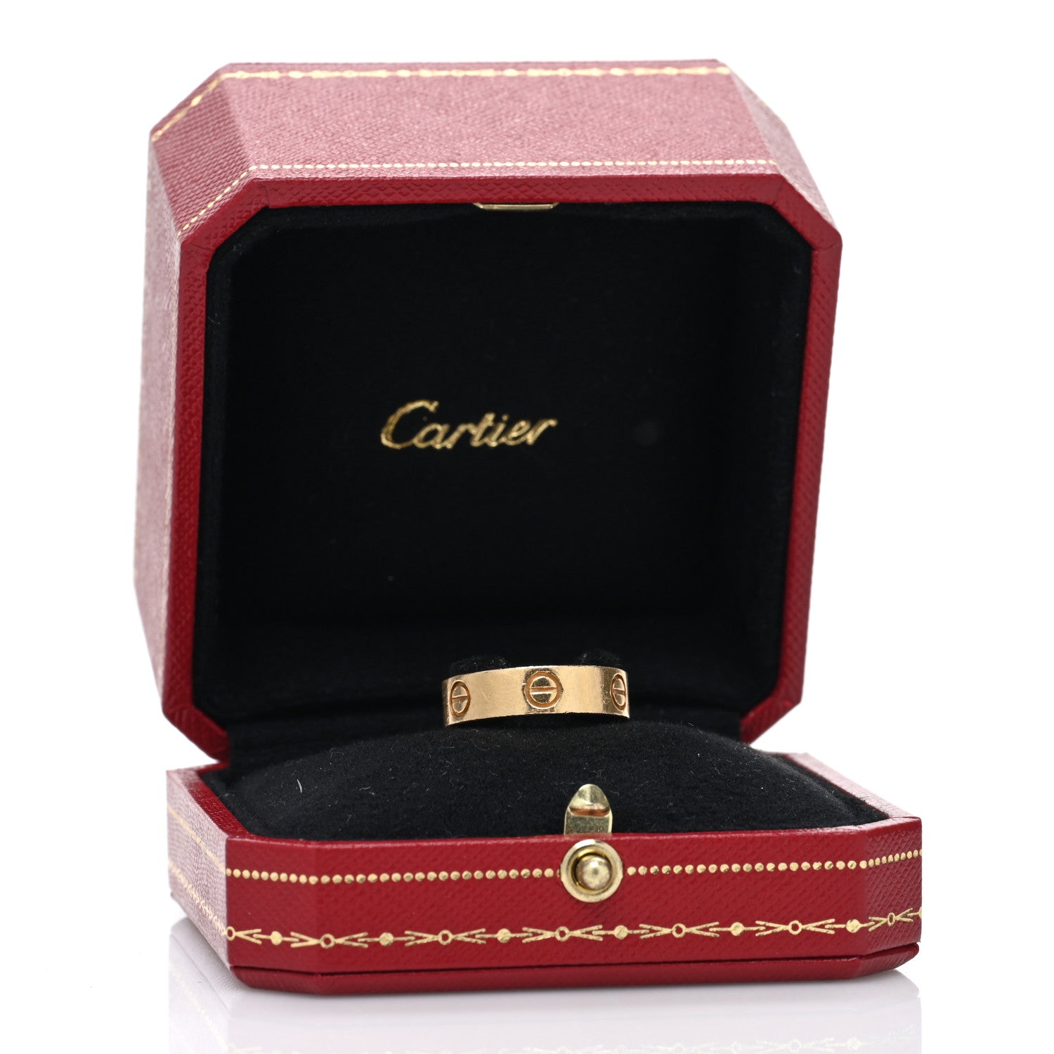 Cartier 18K Yellow Gold 5.5mm LOVE Ring 56 7.75 3 of 5