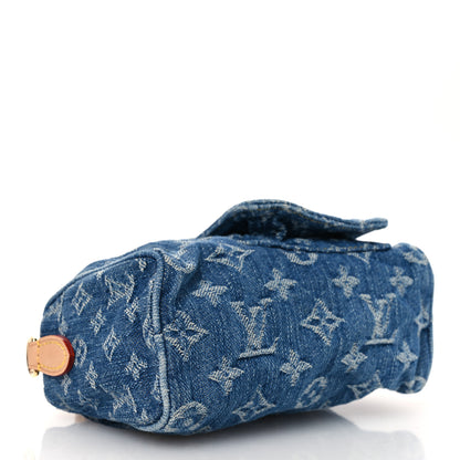 Louis Vuitton Monogram Denim Nano Speedy Blue 4 of 9