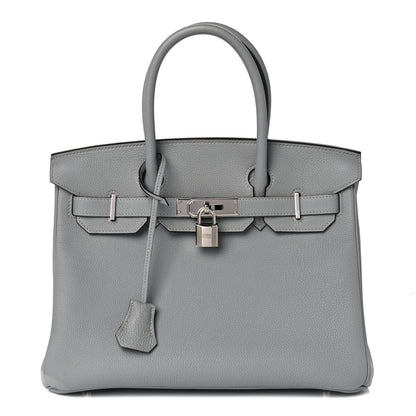 Hermes Togo Birkin 30 Gris Mouette 1 of 12