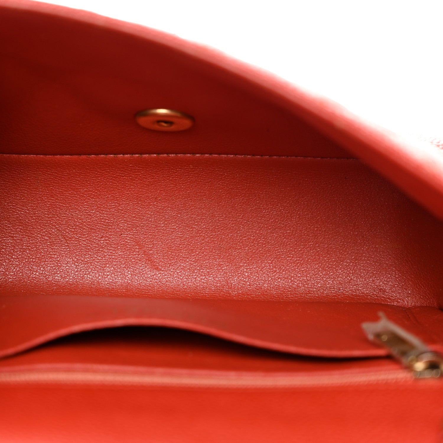 Chanel Pearly Caviar Quilted Mini Rectangular Flap Orange 5 of 12