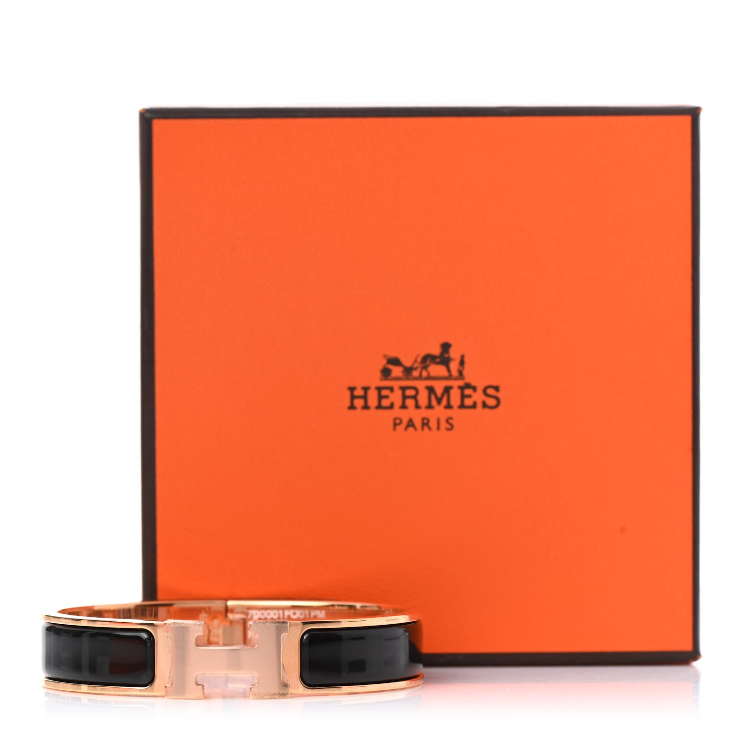 Hermes Enamel Narrow Clic Clac H Bracelet PM Black 8 of 8