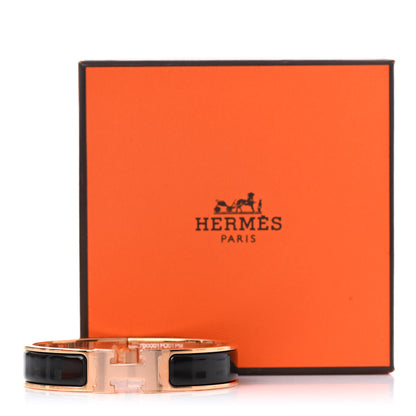 Hermes Enamel Narrow Clic Clac H Bracelet PM Black 8 of 8