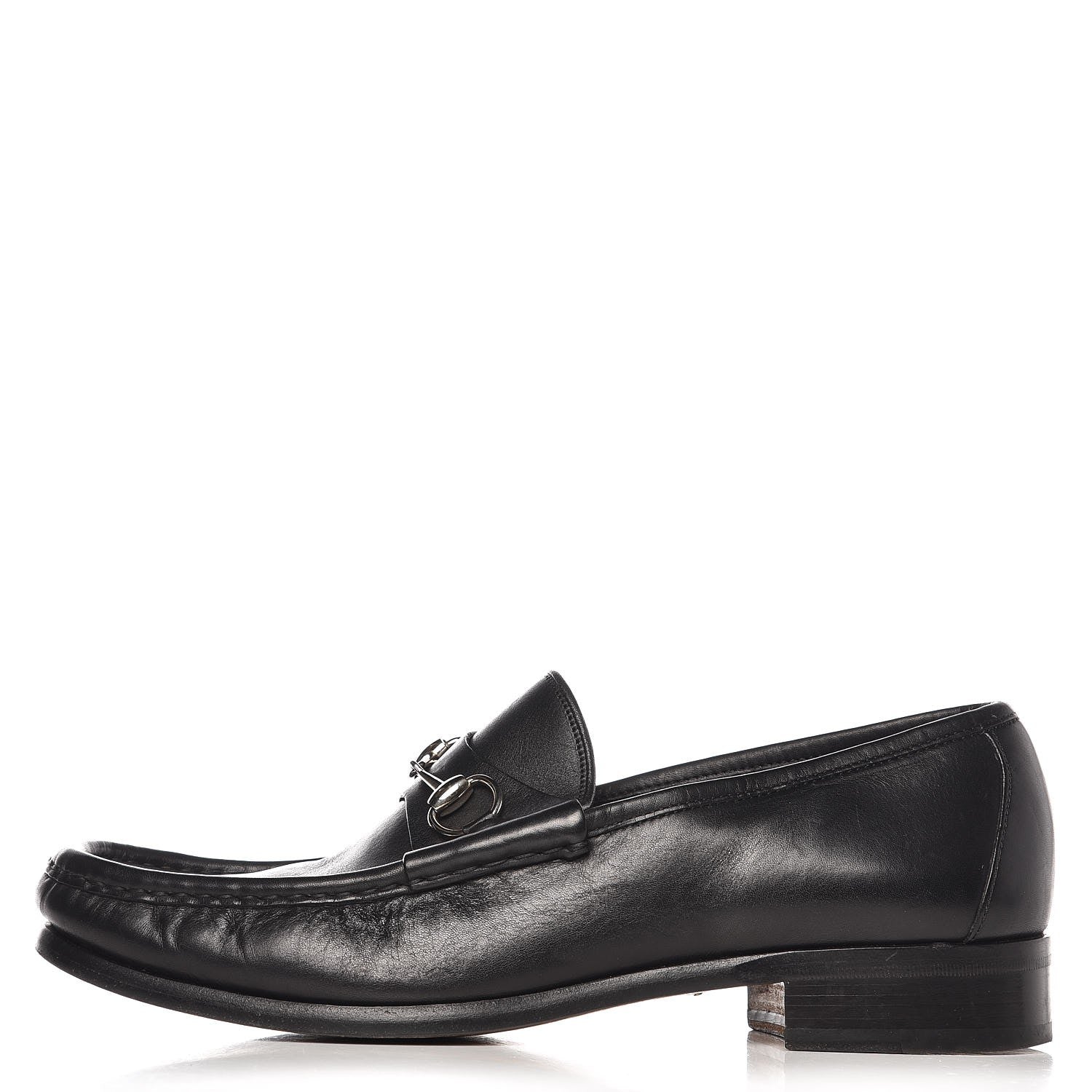 Gucci Calfskin Mens Horsebit Loafers 10.5 Black 1 of 12