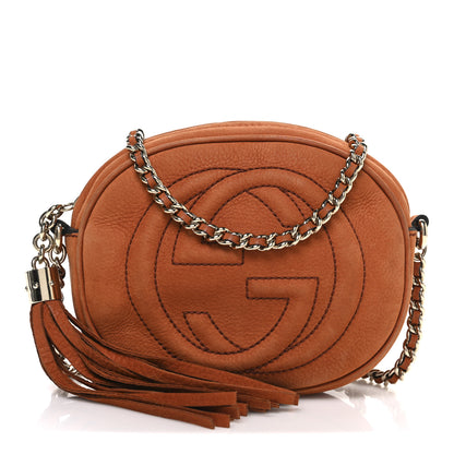 Gucci Vitello Range Mini Soho Chain Bag Old Whisky 1 of 10