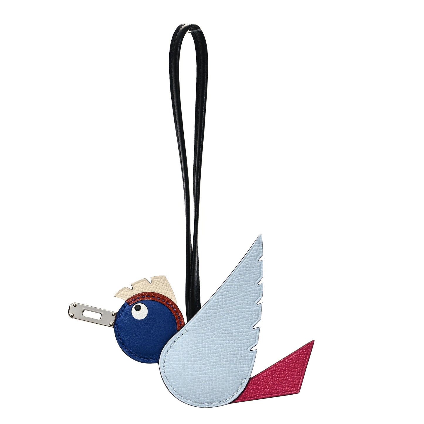 Epsom Swift Chevre Mysore Birdy Bag Charm Bleu Brume Rose Mexico Bleu Royal Cuivre Nata Black