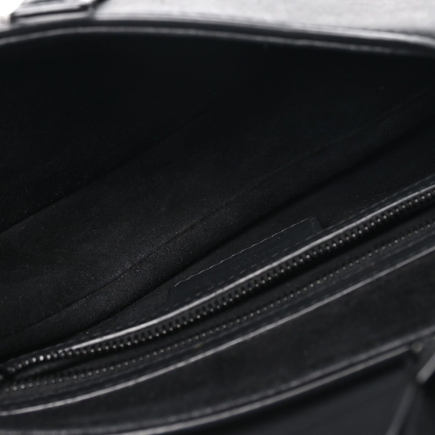 Ultra Matte Calfskin Saddle Bag Black