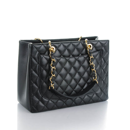 Chanel Caviar Quilted Grand Shopping Tote GST Black 3 of 7
