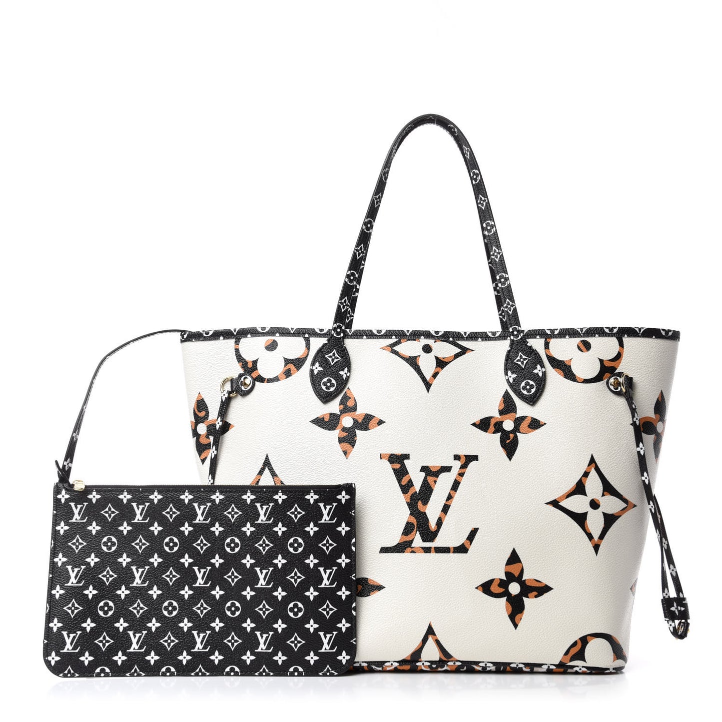 Monogram Giant Jungle Neverfull MM Ivory