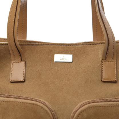 Gucci Suede Double Pocket Tote Beige 9 of 9
