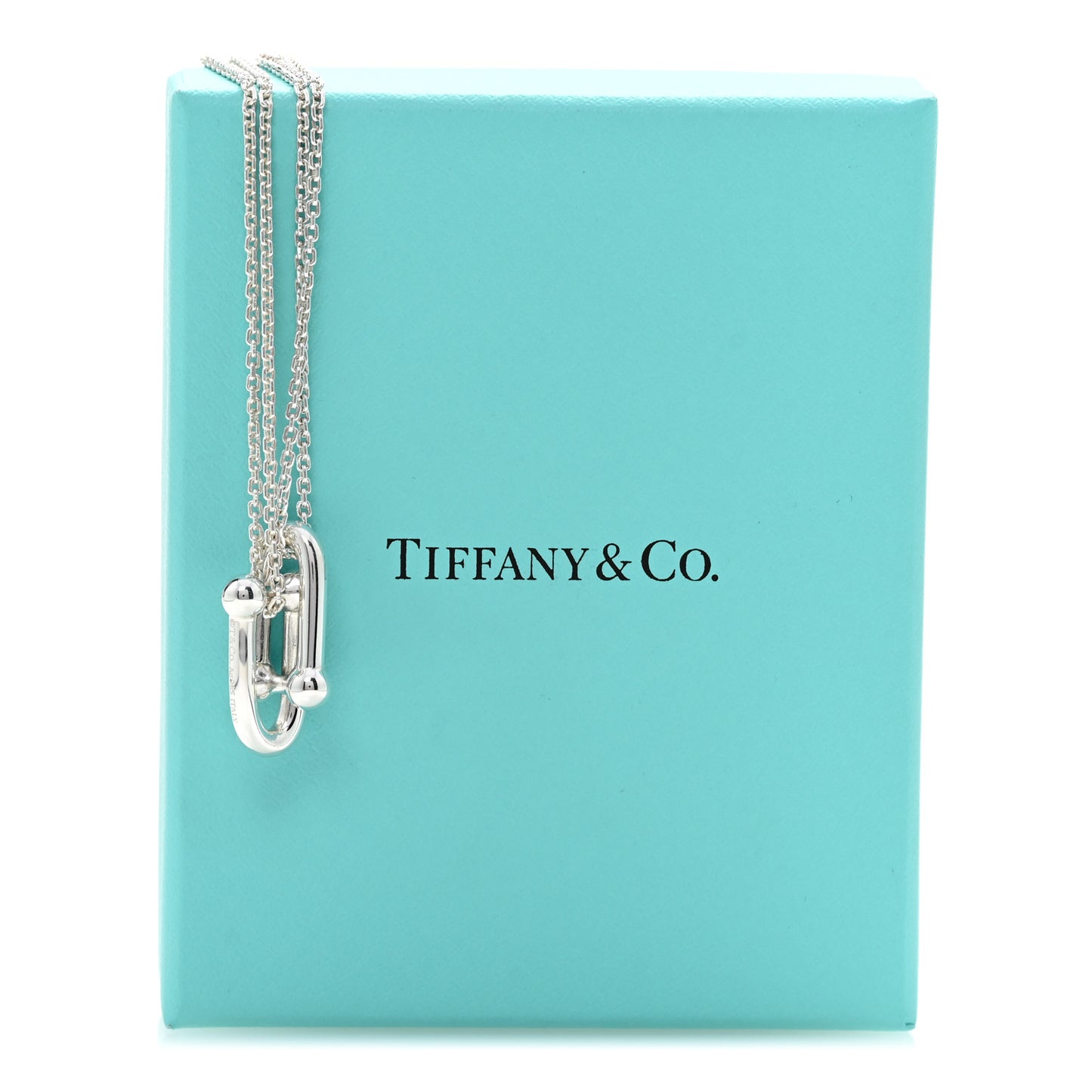 Sterling Silver Double HardWear Link Pendant Necklace