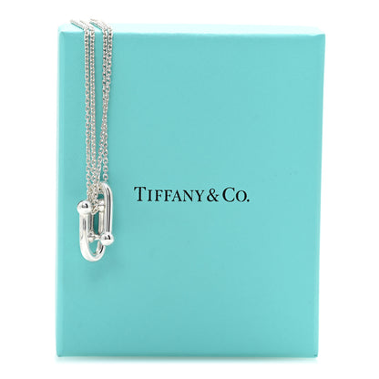 Tiffany Sterling Silver Double HardWear Link Pendant Necklace 6 of 6