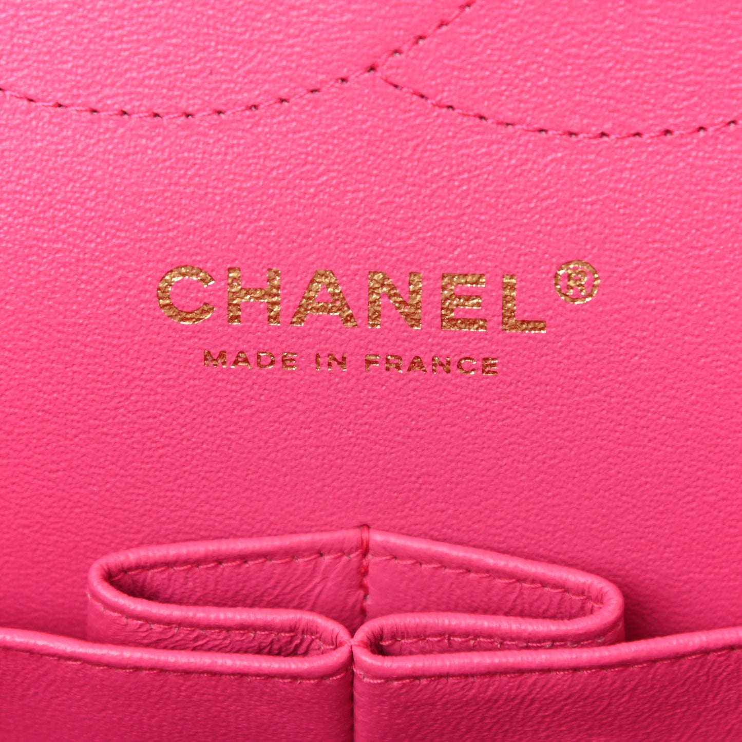 Lambskin Quilted Jumbo Double Flap Fuchsia
