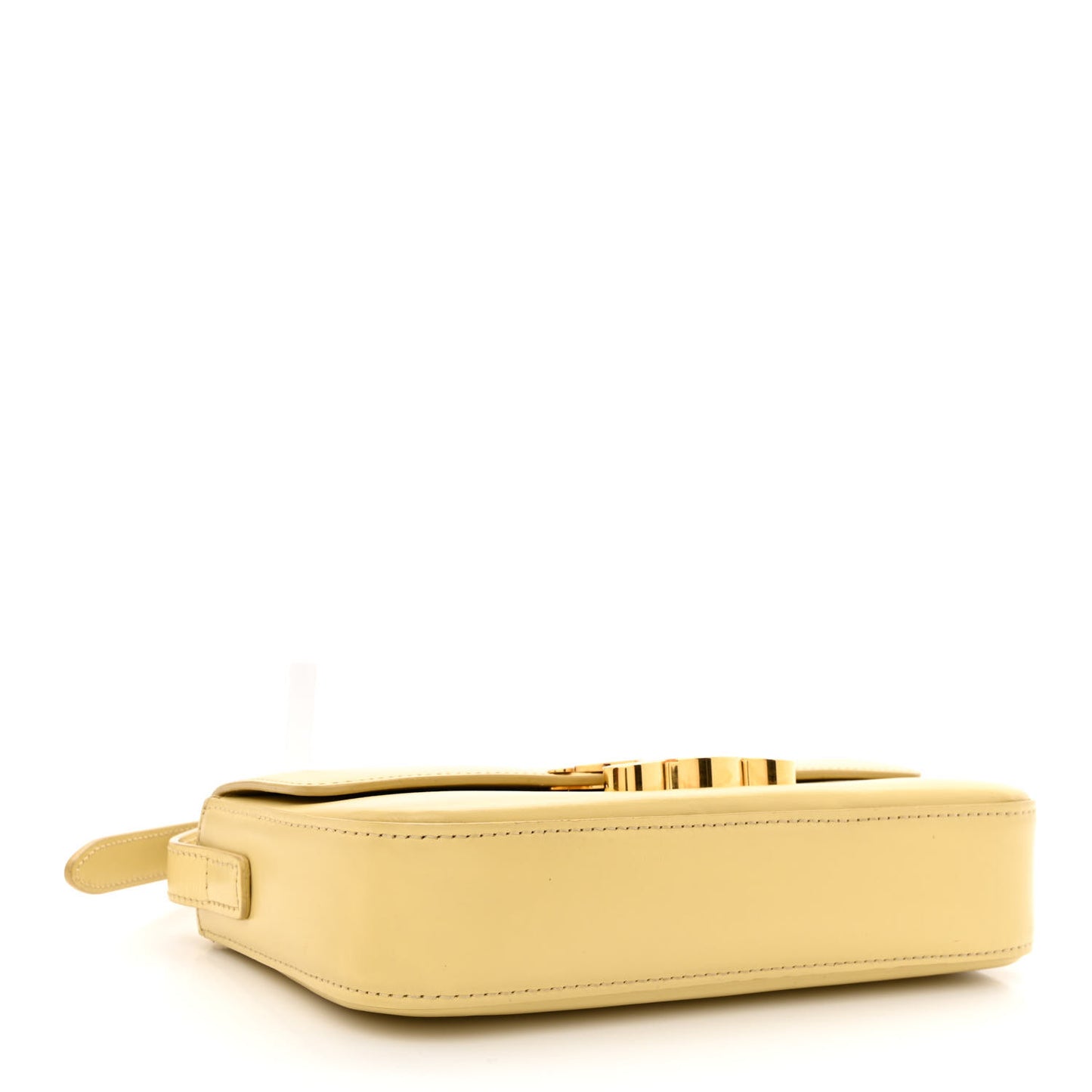 Shiny Calfskin Triomphe Shoulder Bag Papyrus