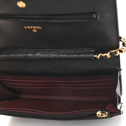 Chanel Caviar Quilted Wallet On Chain WOC Black 5 of 10