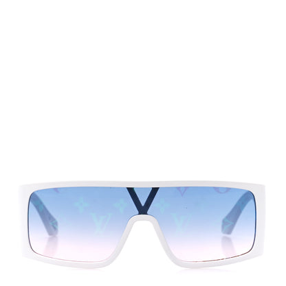 Louis Vuitton Acetate Monogram Sideway Sunglasses Z1452U White 2 of 8