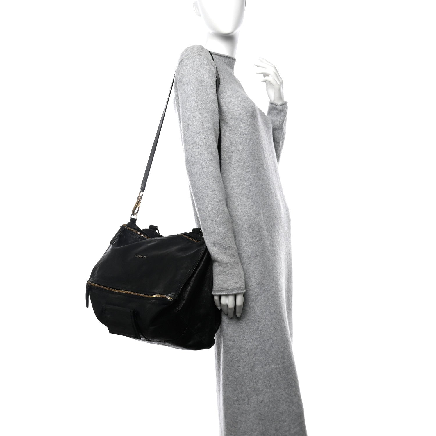 Givenchy Calfskin Medium Braided Pandora Black 2 of 12