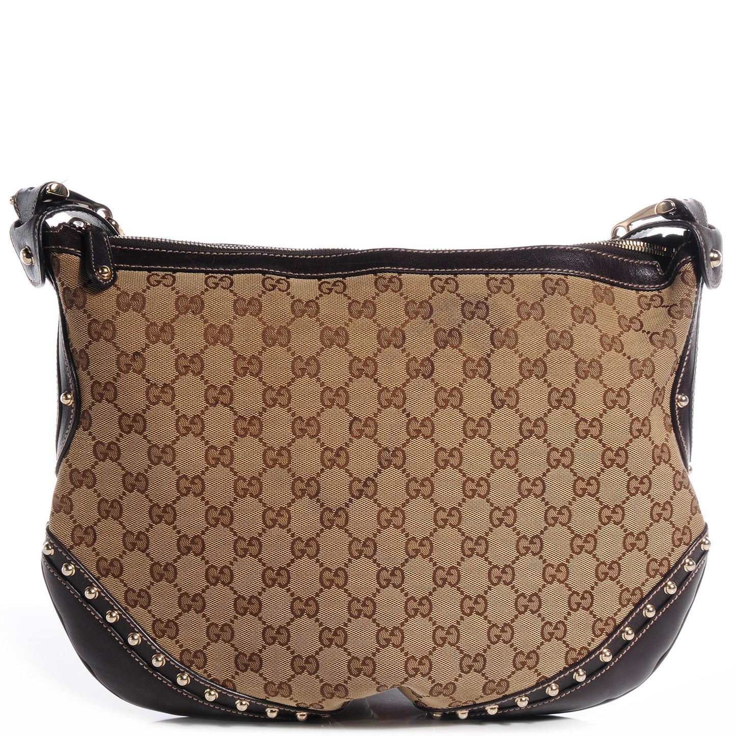 Monogram Pelham Studded Shoulder Bag Brown