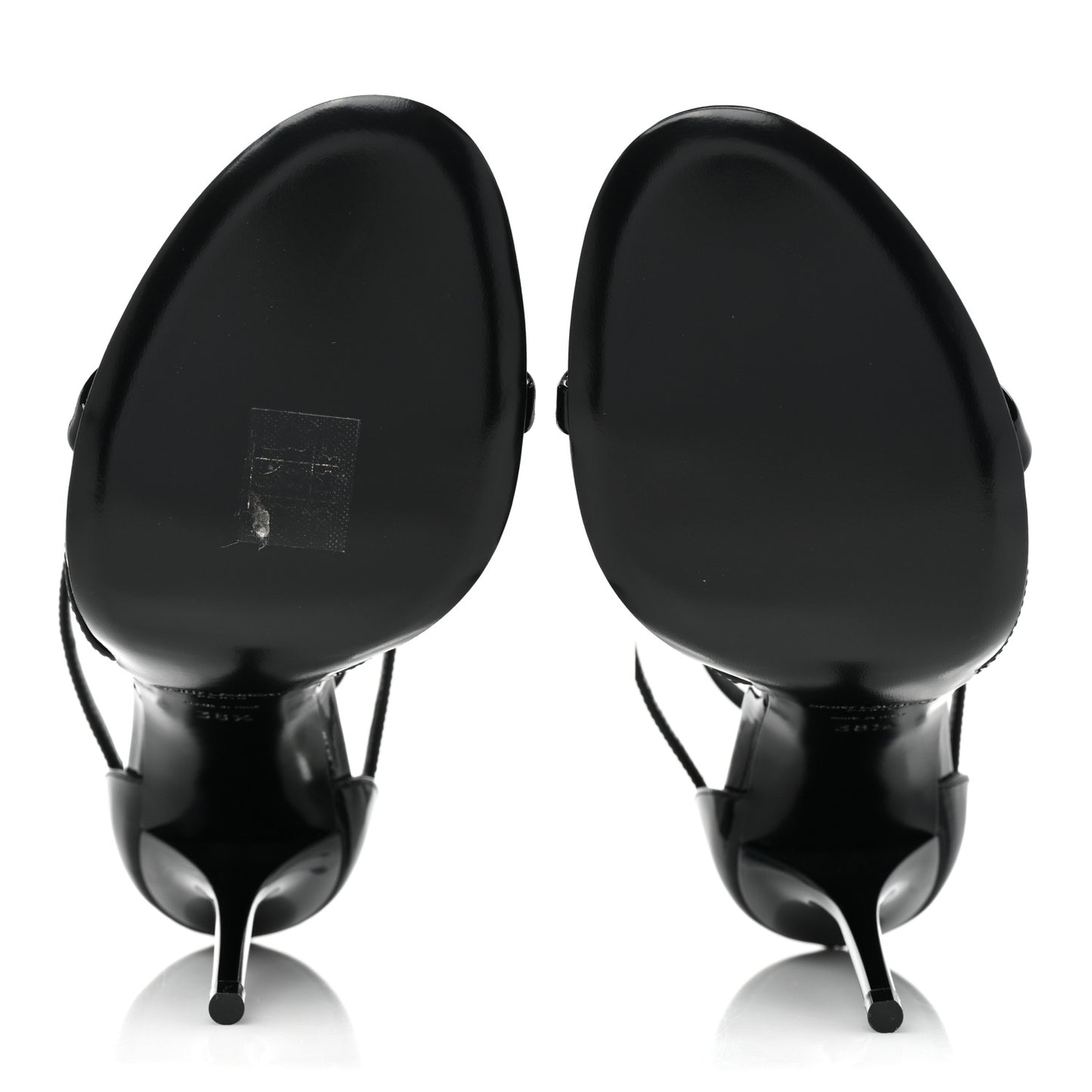 Patent Cassandra 100 Ankle Strap Sandals 38.5 Black