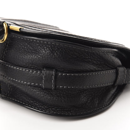Chloe Calfskin Mini Marcie Round Crossbody Bag Black 7 of 9