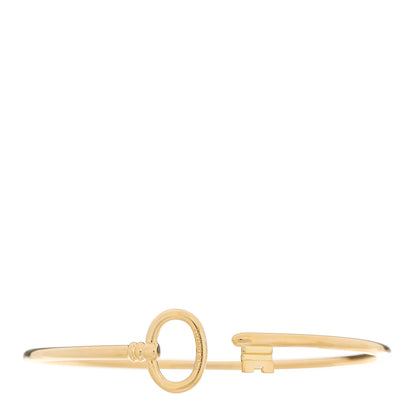Tiffany 18K Yellow Gold Keys Wire Bracelet 1 of 4