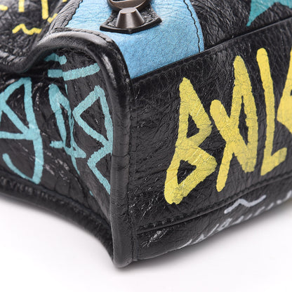 Balenciaga Agneau Arena Graffiti All Over Classic Hardware Mini City Black Multicolor 9 of 10