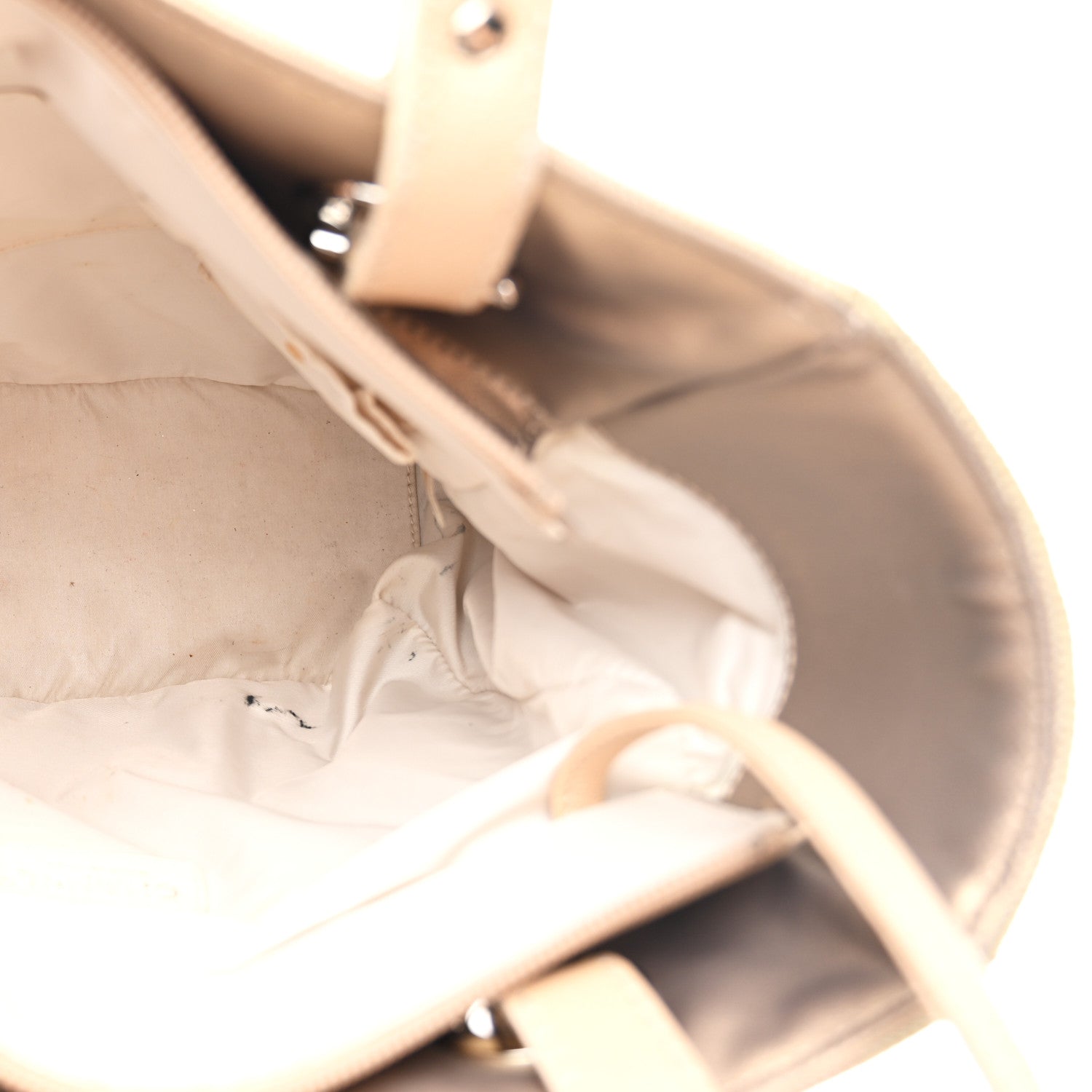 Chanel Metallic Coated Canvas Quilted Small Paris Biarritz Tote Gold 5 of 11