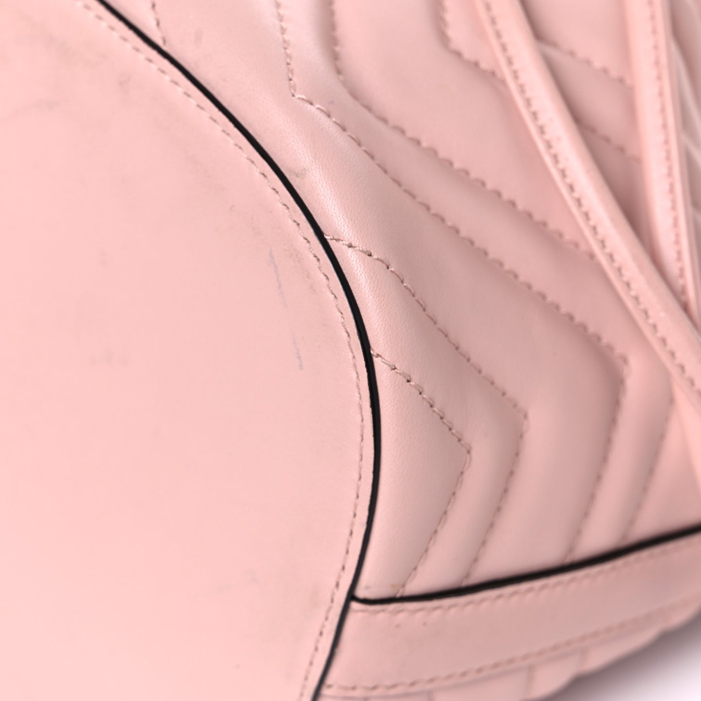 Calfskin Matelasse Sylvie Web GG Marmont Bucket Bag Perfect Pink