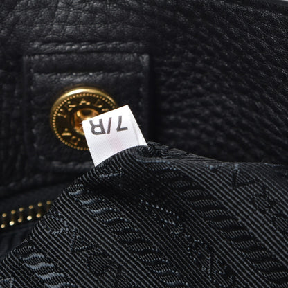 Prada Vitello Daino Tote Nero Black 9 of 10