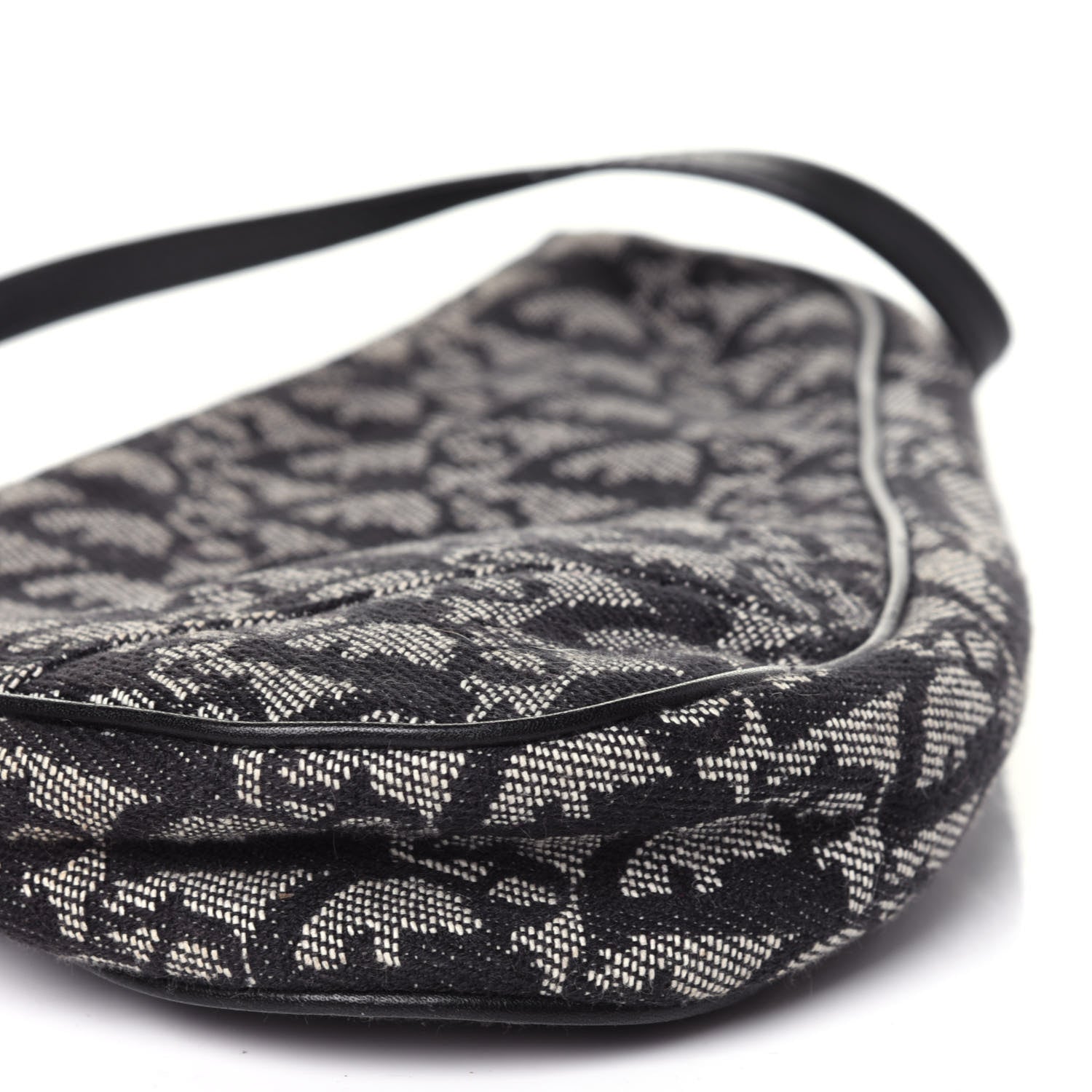 Christian Dior Monogram Mini Saddle Pochette Black 8 of 11