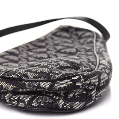 Christian Dior Monogram Mini Saddle Pochette Black 8 of 11
