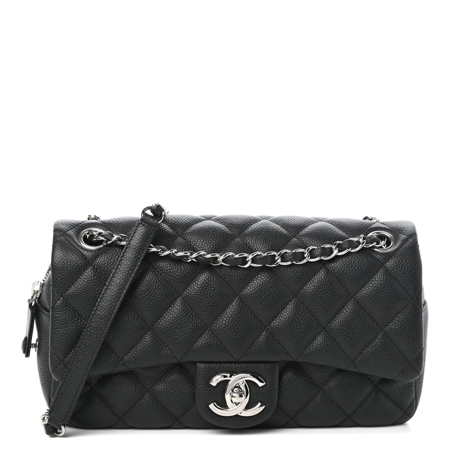 Chanel Caviar Quilted Medium Easy Flap Black 1 of 10