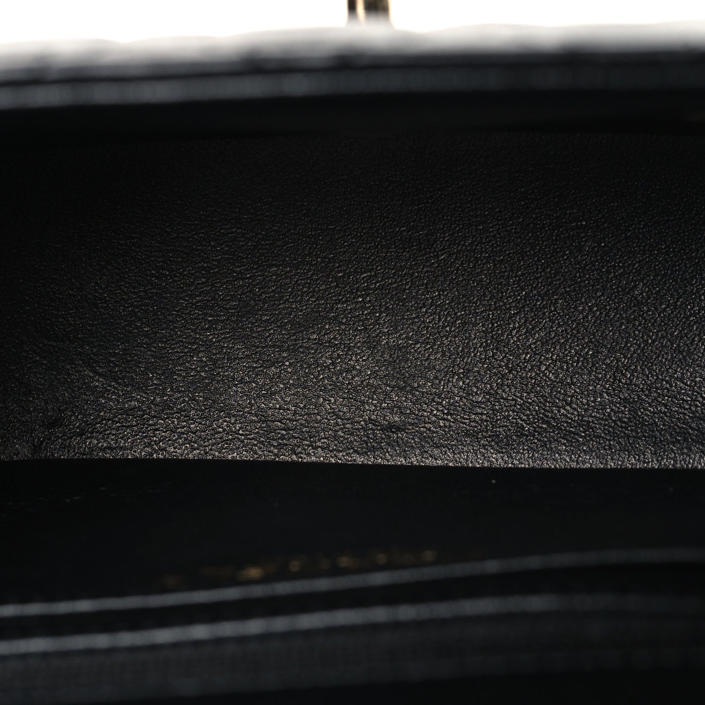 Lambskin Quilted Mini Square Flap Black