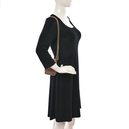 Chanel Lambskin Floral Printed Quilted Phone Holder Multicolor 2 of 12