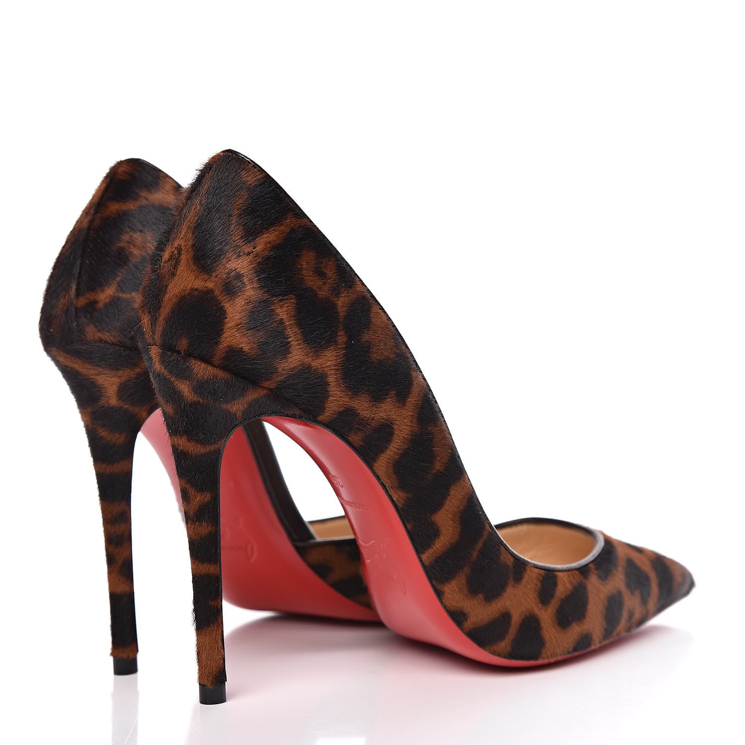 Christian Louboutin Pony Hair Dark Leopard Iriza 100 Pumps 36 Brown 4 of 10