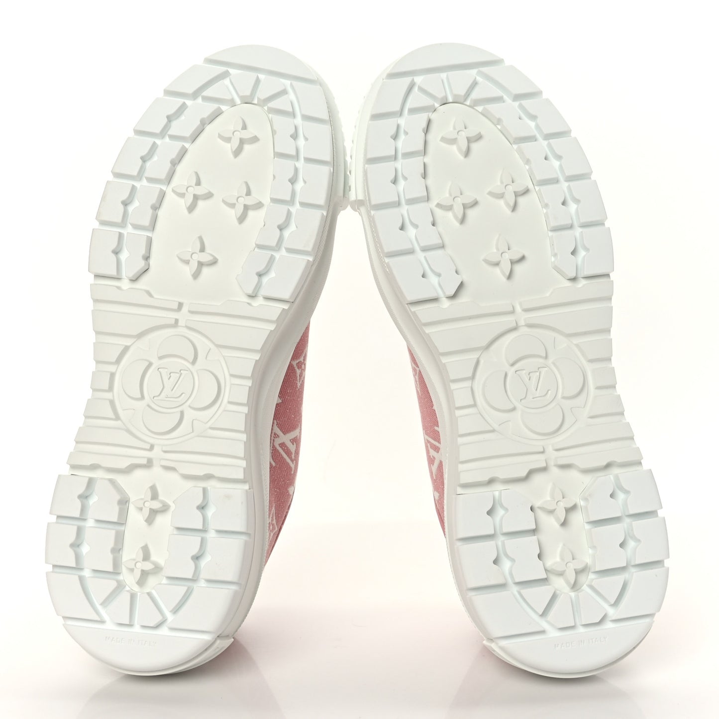 Denim Monogram Squad Sneakers 38.5 Pink