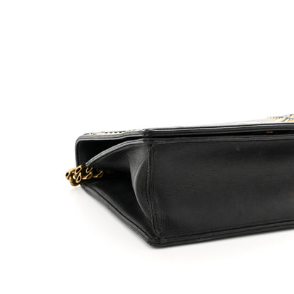 Christian Dior Lambskin Studded Medium Diorama Flap Bag Black 10 of 14
