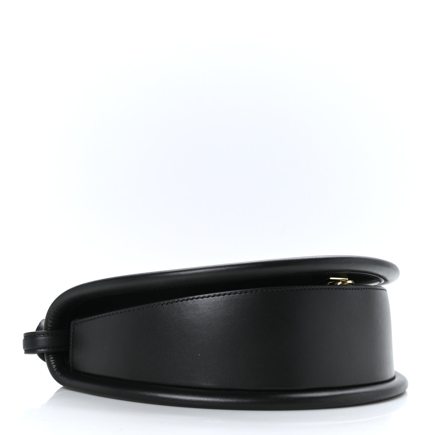 Calfskin Aura Shoulder Bag Black