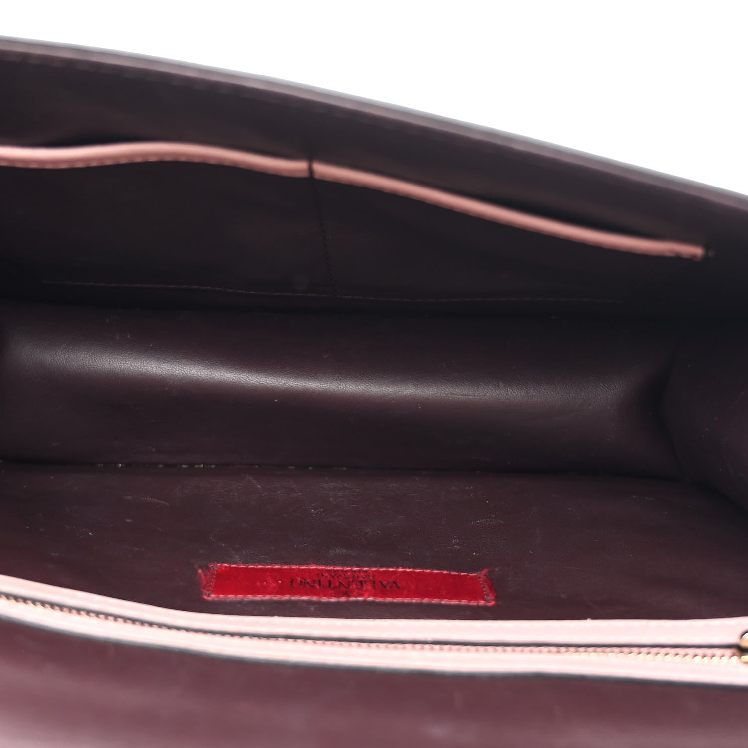Valentino Garavani Vitello Tri-Color Medium Glam Lock Rockstud Flap Rubin Water Rose Marine 5 of 9