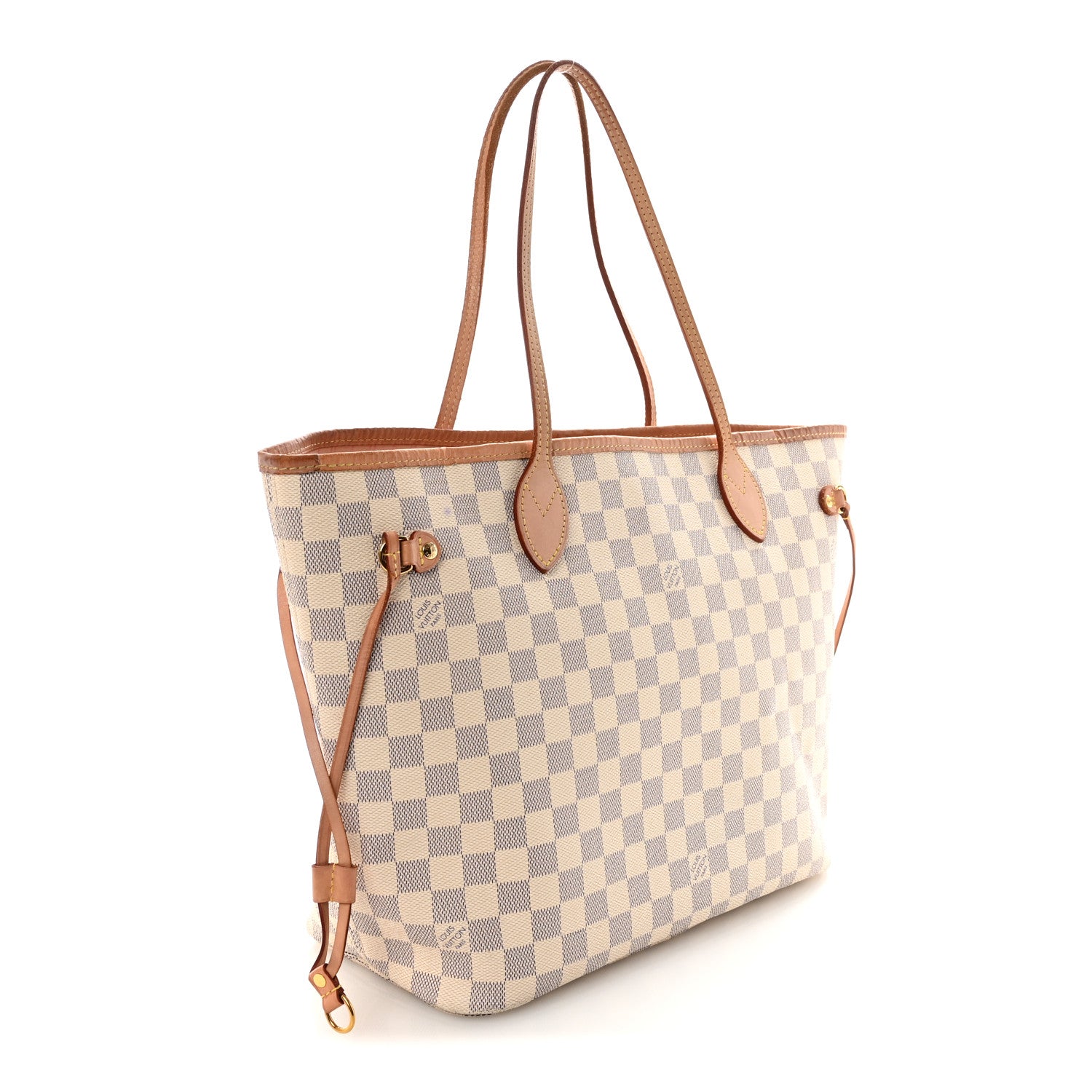 Louis Vuitton Damier Azur Neo Neverfull MM Rose Ballerine 4 of 10