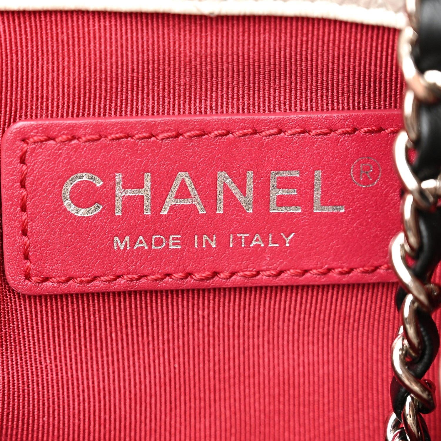 Chanel Aged Calfskin Quilted Gabrielle Backpack Black White 6 of 13