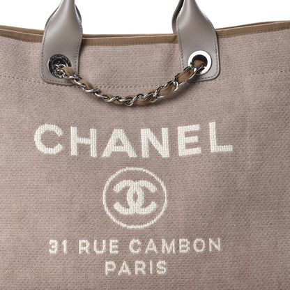 Chanel Canvas Medium Deauville Tote Ecru 11 of 11