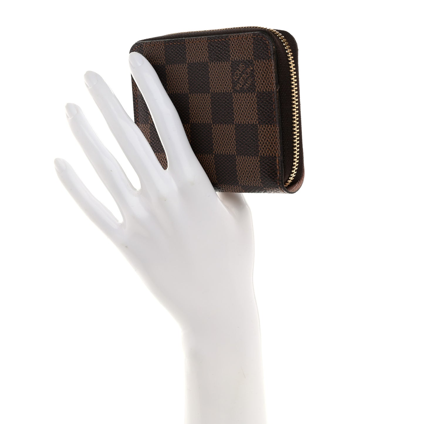Damier Ebene Zippy Coin Purse Rose Ballerine