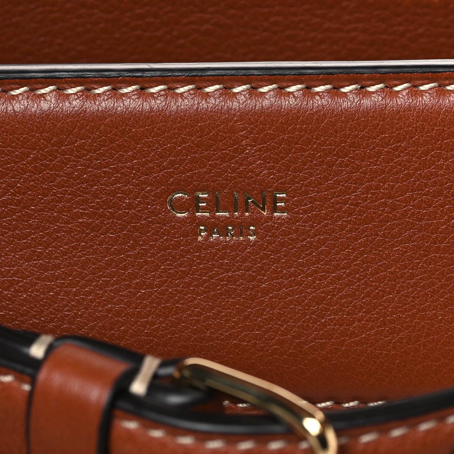 Celine Supple Calfskin Medium Conti Tan 6 of 9