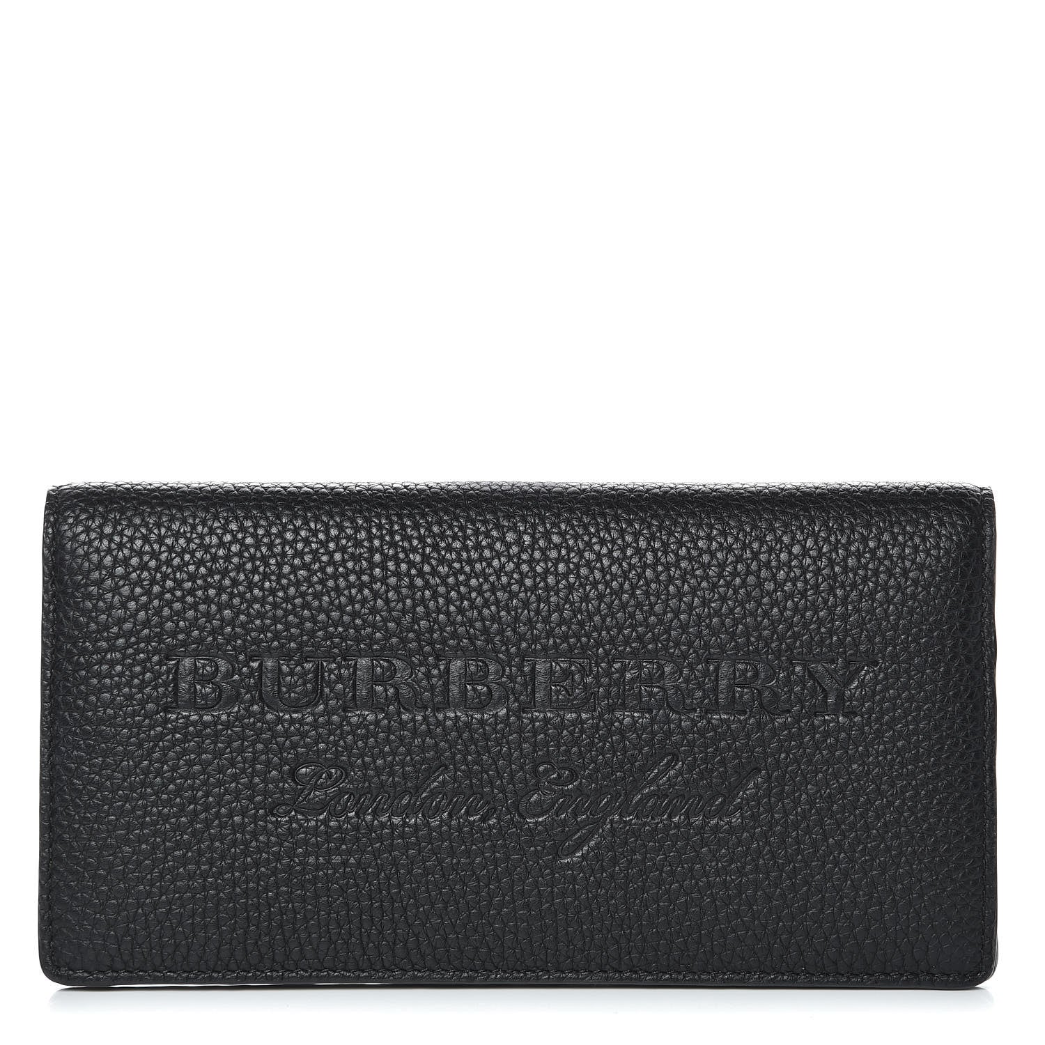 Burberry Calfskin Hastings Continental Wallet Black 1 of 8