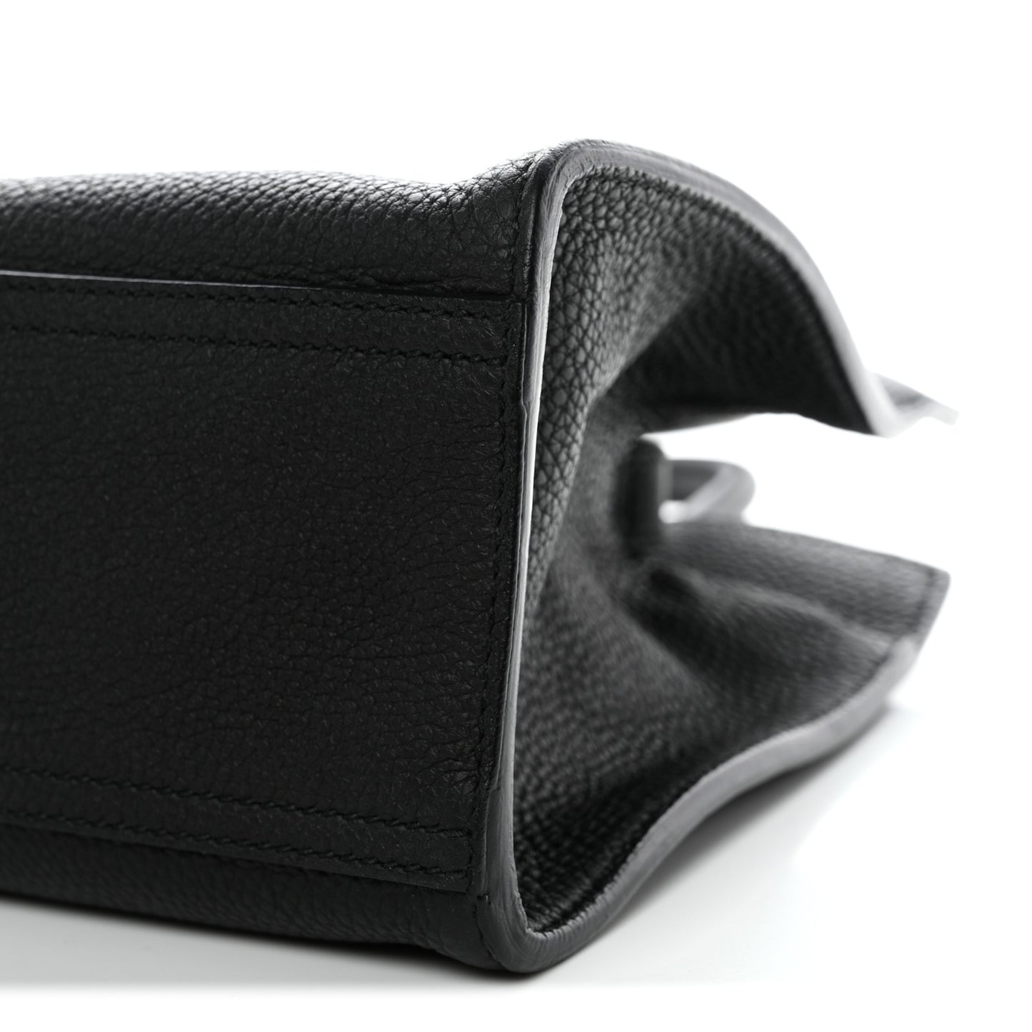 Soft Calfskin Small Jackie Top Handle Bag Black